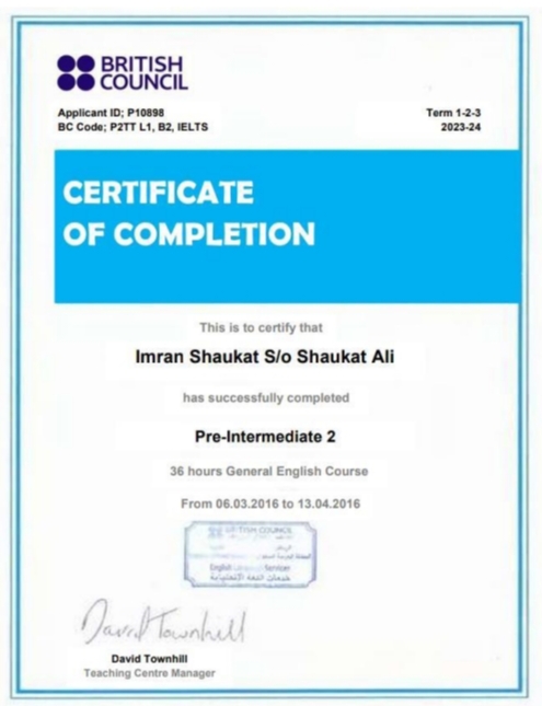 Certificate 2