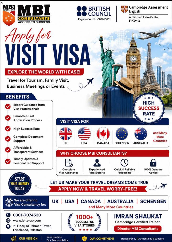Study in Visit Visa Campaign